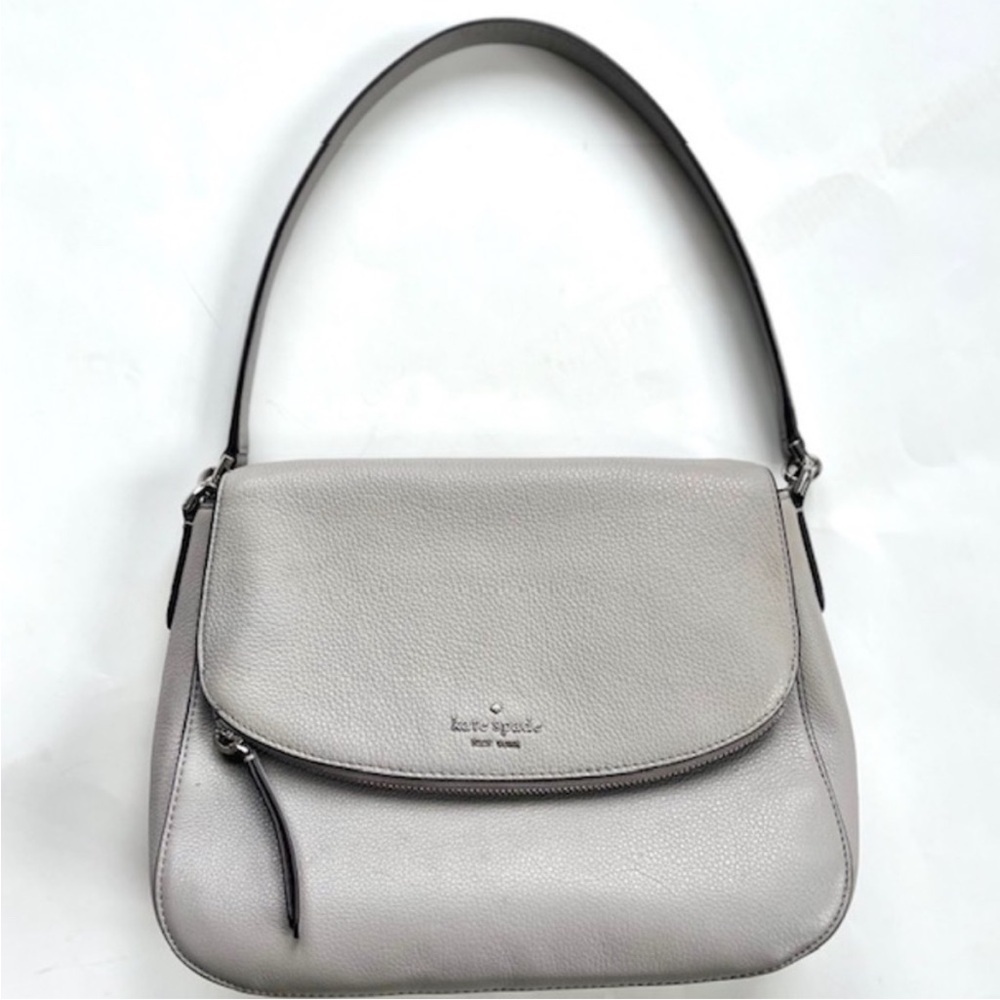 Kate Spade Jackson Medium Flap Shoulder Bag grey